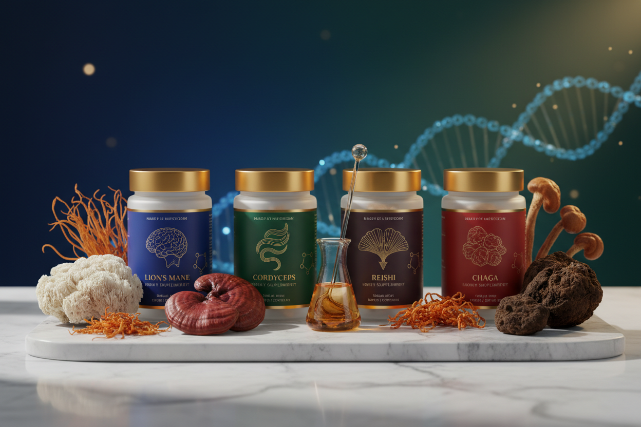 Luxurious scientific mushroom supplements