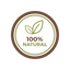 please generate a small label image/graphic that expresses 100% natural