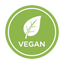 please generate a small label image/graphic that represents Vegan
